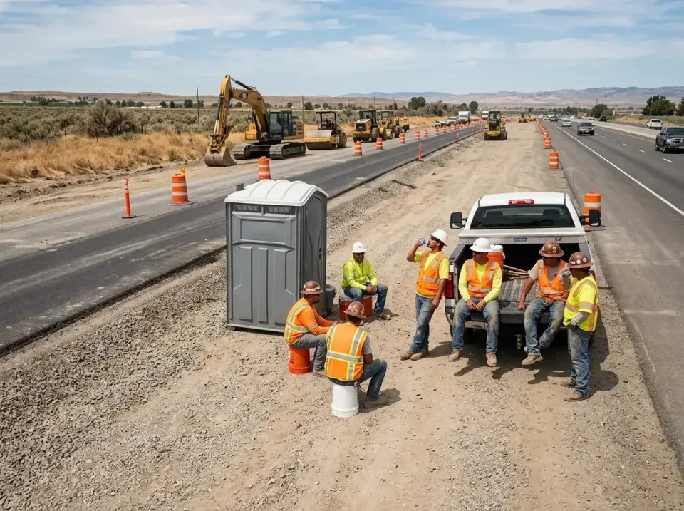 highway-road-construction-crew-007 — frequently asked questions, Porta Potty and Restroom Rentals in Turlock, CA